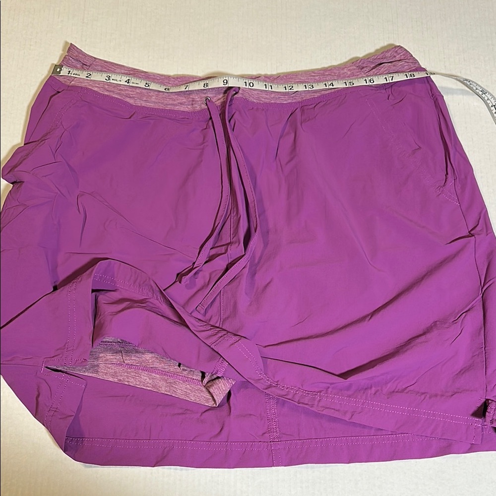Duluth Trading Co Purple Skort with Elastic Waistband